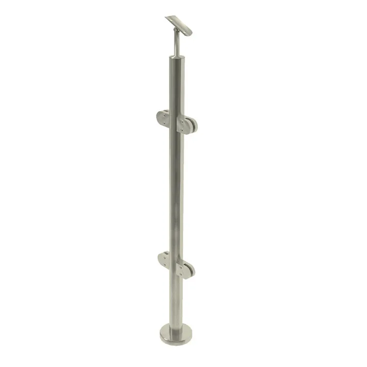 Modern style 304 316 balustrades post stainless steel handrail post stainless steel glass railing post