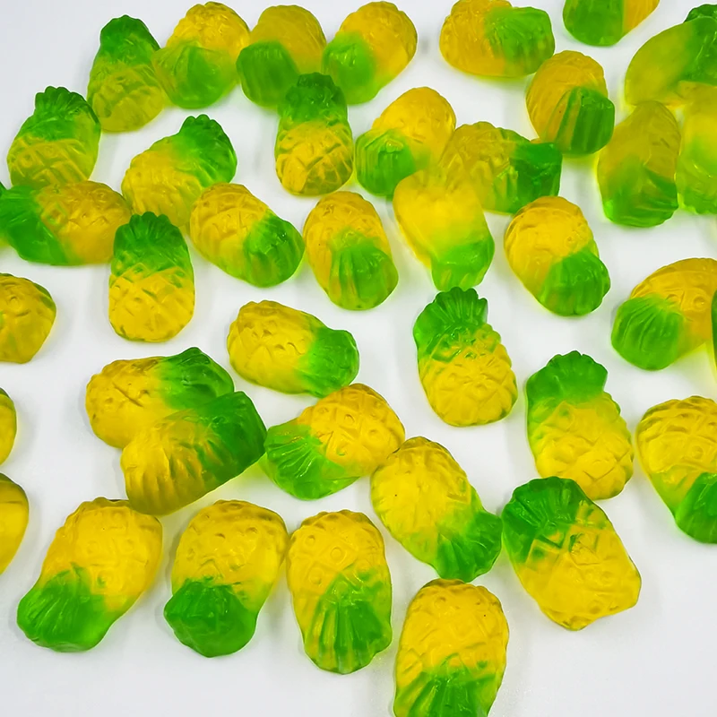 Gummy candy wholesale custom fruit shaped gummy soft candy sweets sour jelly candy