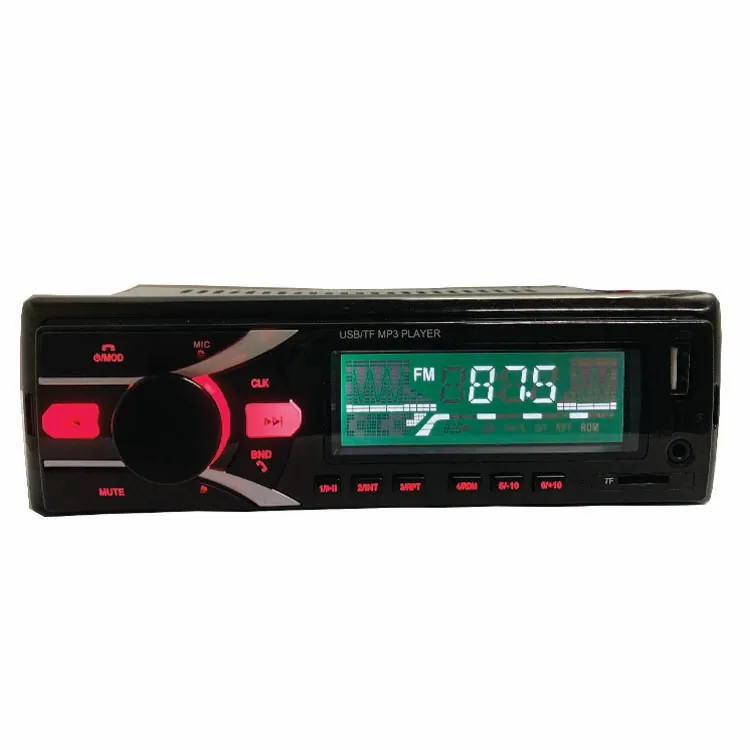 
1 Din ЖК-дисплей Aux автомобильный Mp3 плеер Поддержка TF USB FM радио высокой мощности стерео для автомобиля 