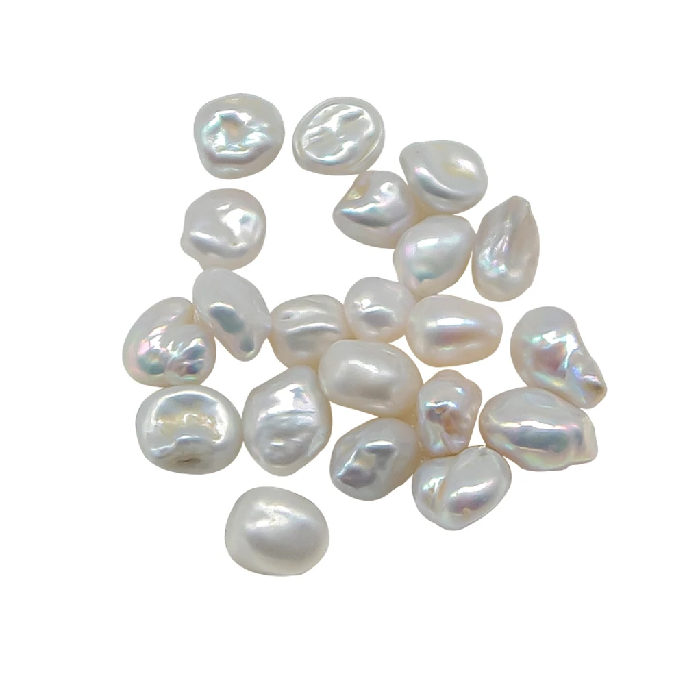 7-10mm irregular Baroque regenerated pearl Keshi freshwater shaped pearl bright custom DIY