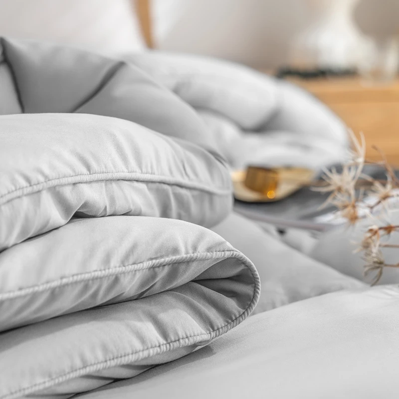 Premium Quality Solid Bamboo Baby Bedding Polyester Blend 100% Bamboo Bed Sheets Quilted Winter Duvet inner Comforter Quilt