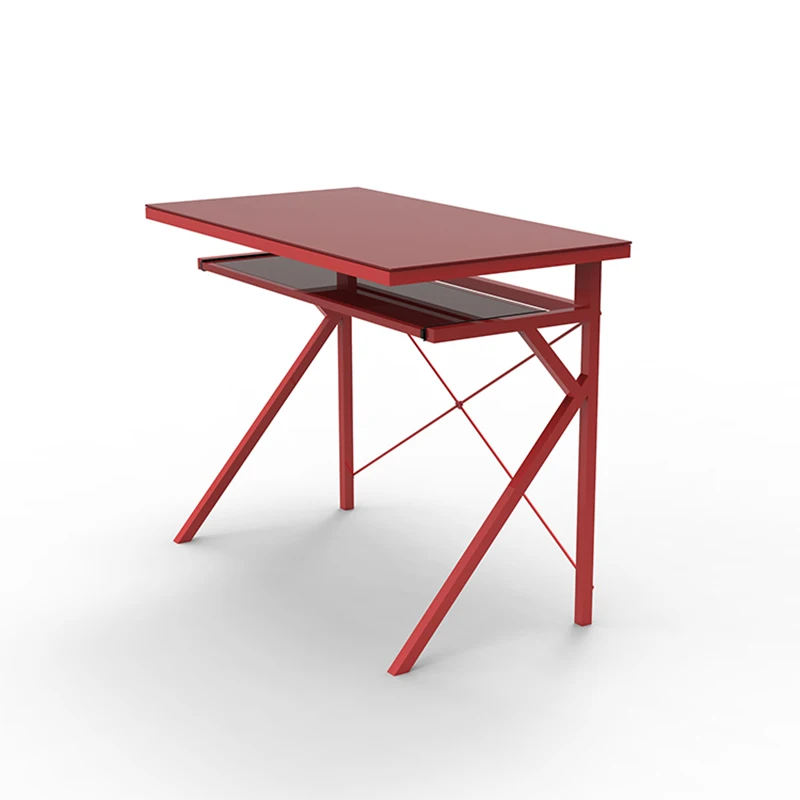  Wayfair красный металлический черный прозрачный стеклянный компьютерный