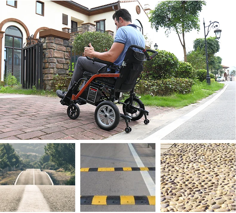 Medical Equipment health Health Wheelchairs Manufacturer Hot Sale Folding Small Portable Wheelchair Electric  For Elderly