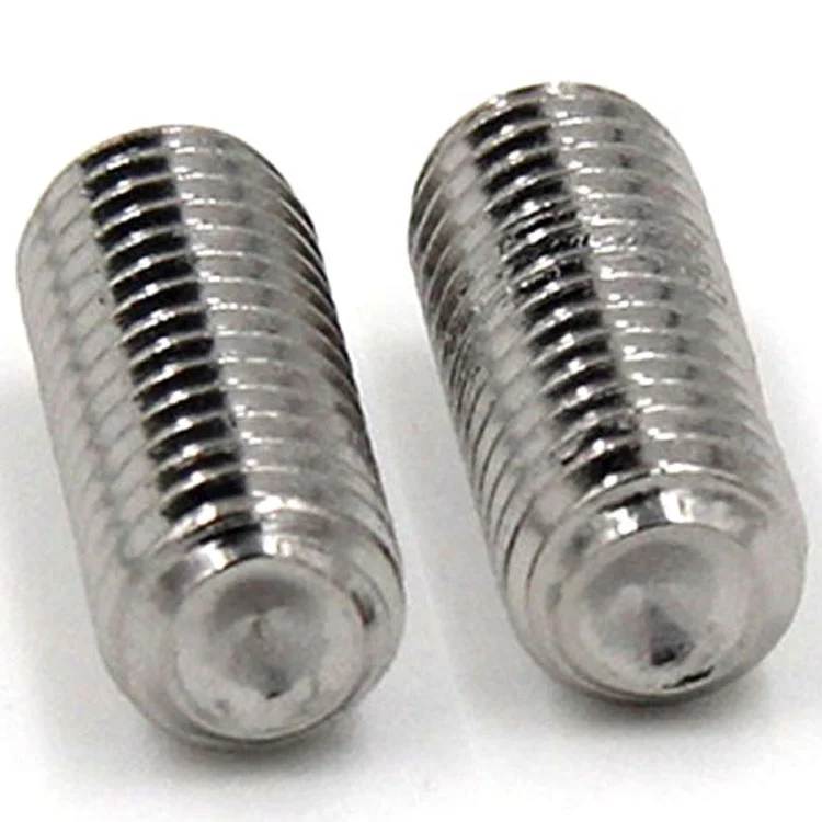 Stainless steel 316 ISO4029 M3-M14 cup point set screw hexagon socket set screws