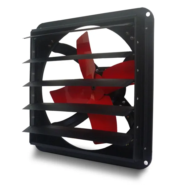 metallic wall mounted industrial ventilation fan with grid/industrial exhaust fan price/Square industrial exhaust fan