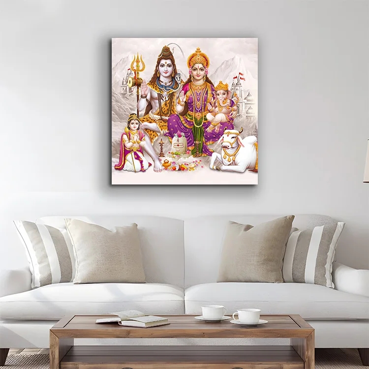 India Religious Lord Krishna portrait modern wall Art Acrylic canvas painting for living room decoration