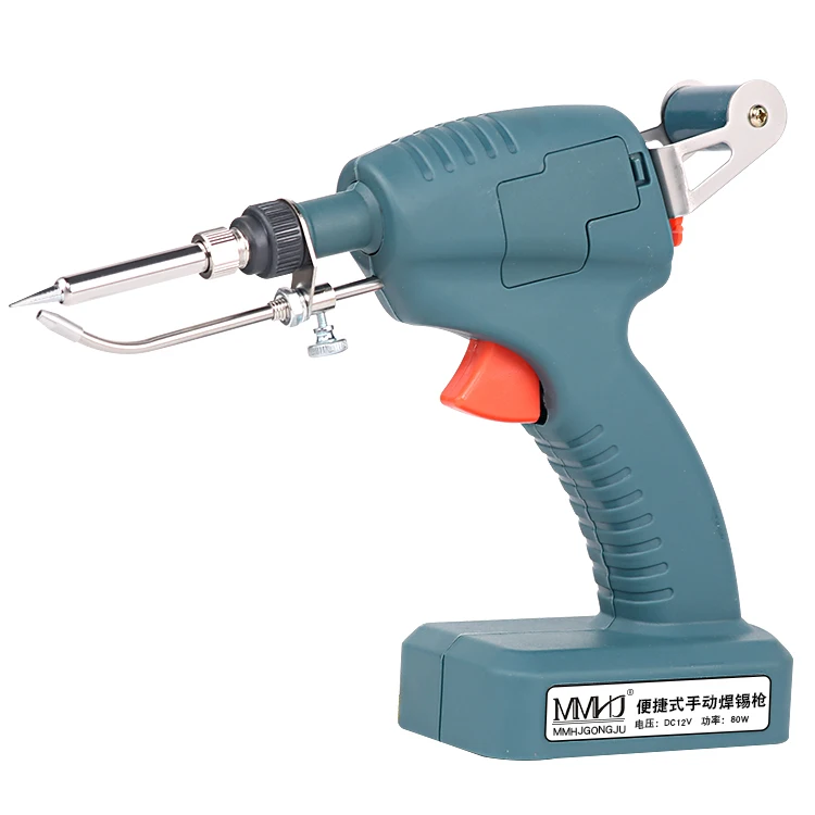 60W Lithium Battery Cordless Electric Soldering Iron Kit Automatic Feeding Tin Gun Soldering Station Tweezers Wire Welding Tool