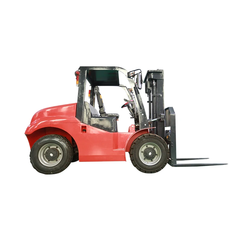 Multifunction 4 Wheel All Terrain Diesel Off Road Forklift Truck