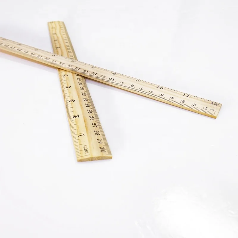 Custom Wooden Bamboo Rulers Cheap Fancy Soft High Quality Tailor Curved Wood Sewing Ruler With Printing