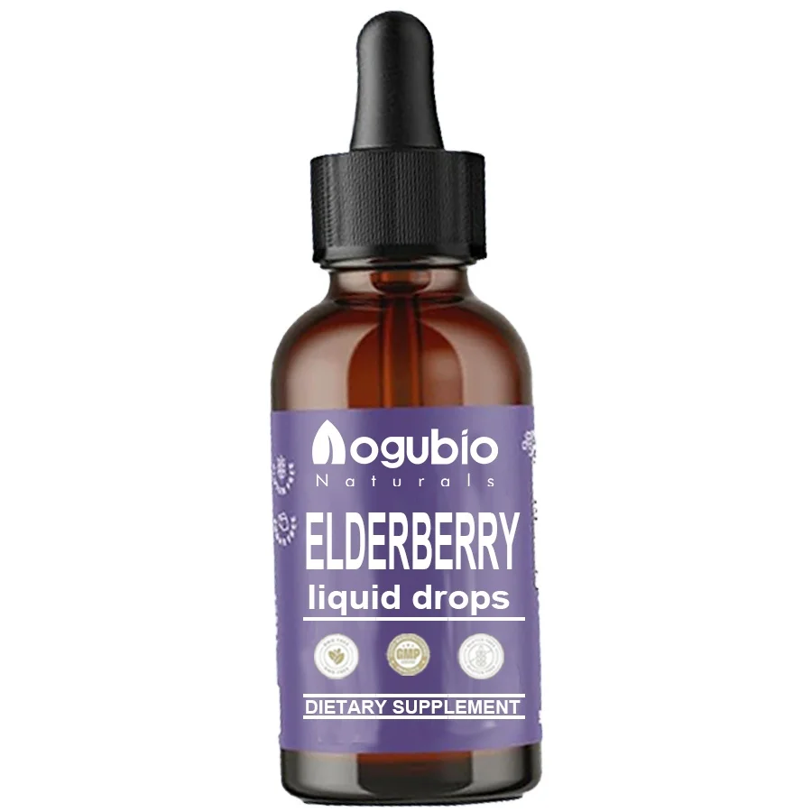 Elderberry Liquid Drops with Zinc and Vitamin C D3 for Adult