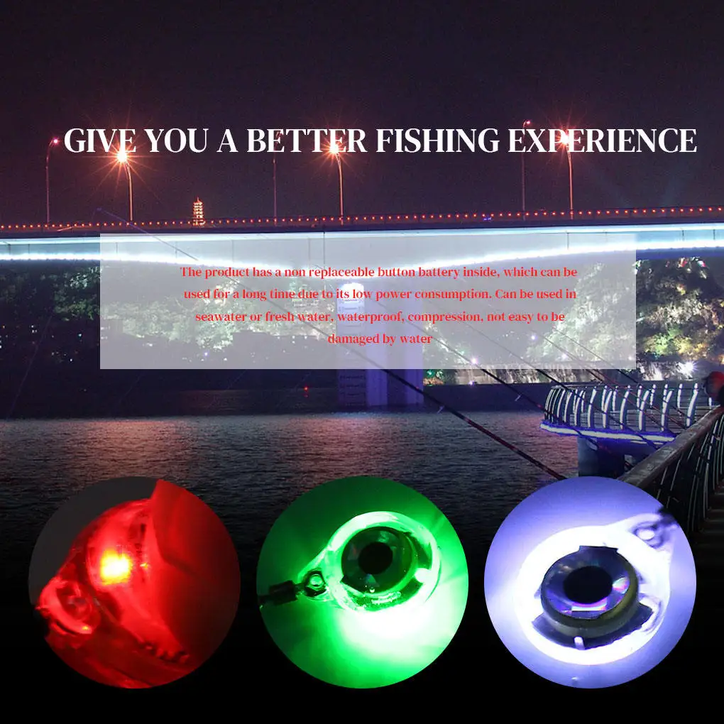 New LED Underwater High Quality LED Deep Drop Underwater Eye Fish attract Lure Light Flashing Lamp