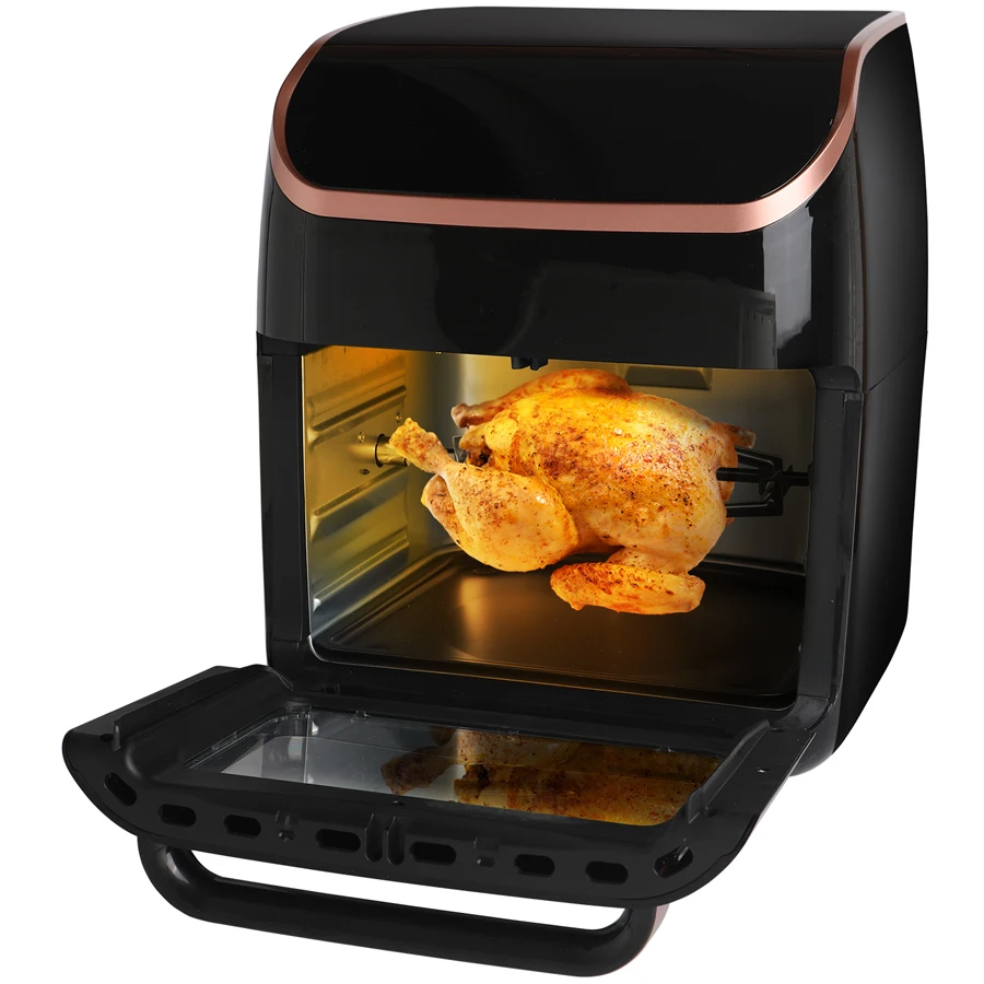 Factory Made Observation Window Best Selling 12L Without & No Oil Digital Air Fryer With Touch Screen