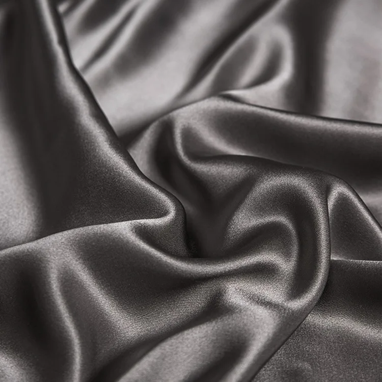 China Factory Supplier OEM Silk Custom Color or Printed Fabric 100% Mulberry Silk Satin Fabric in Stock