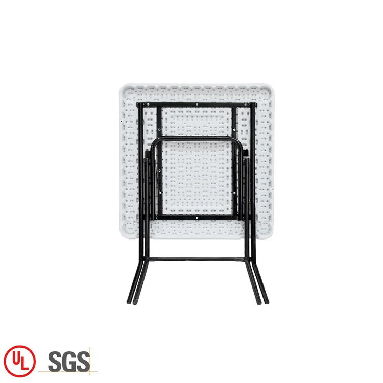 Wholesale camping plastic square folding table modern outdoor garden small foldable square table