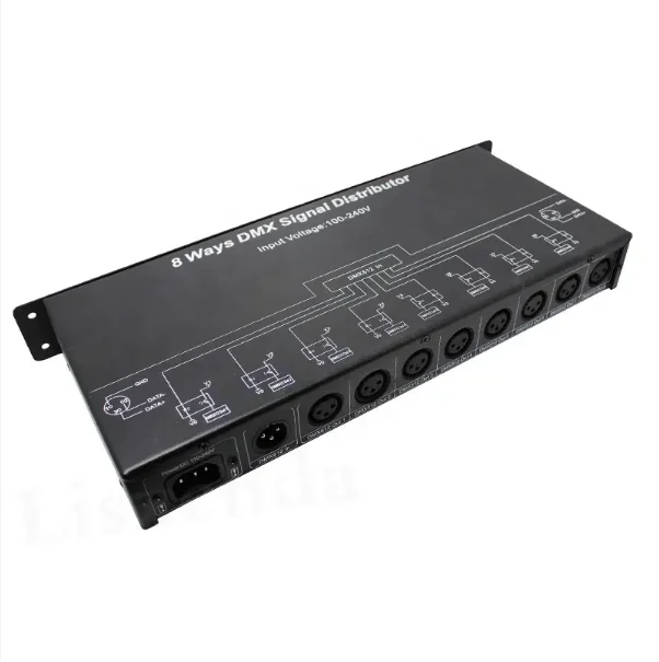 8 ports DMX splitter