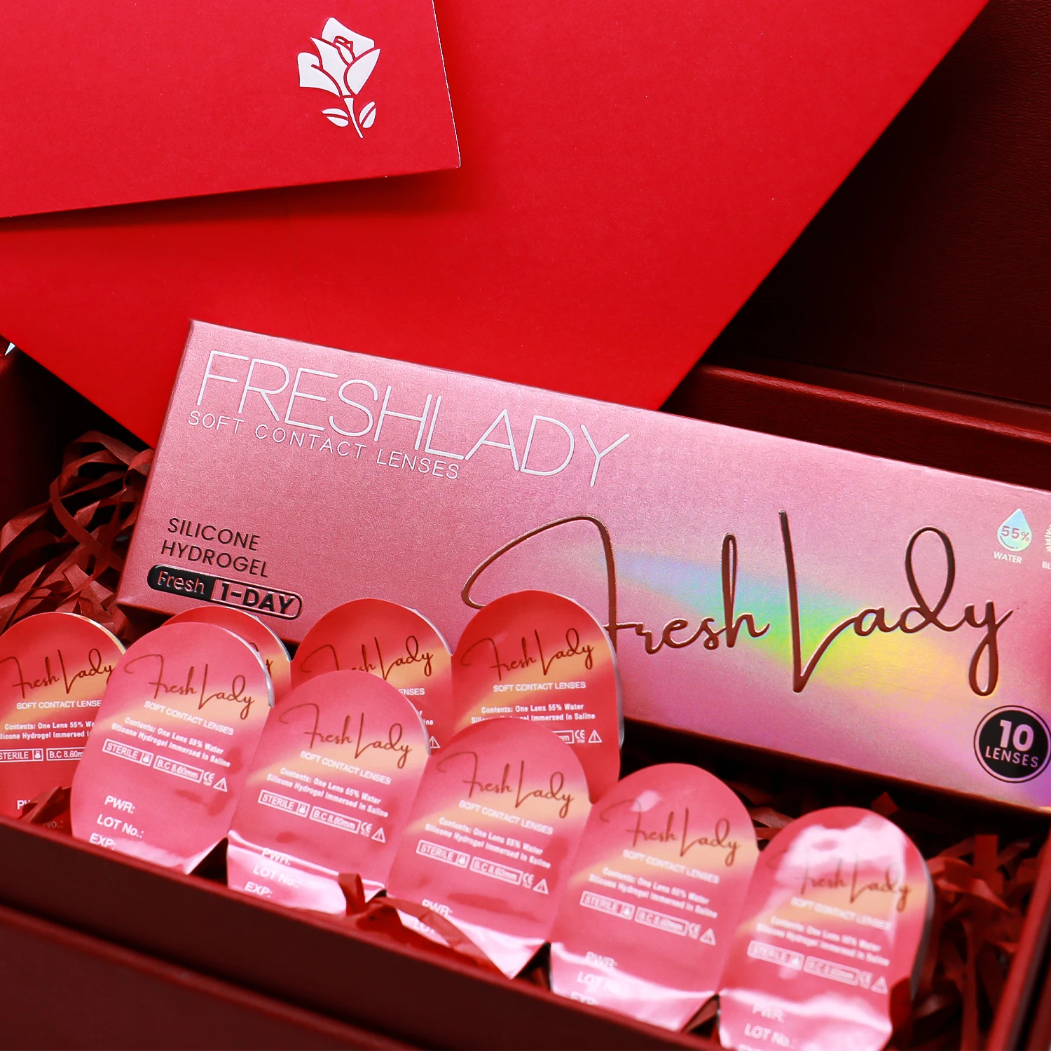 Hot Selling Fresh Lady Daily Contact Lenses New Soft Color Day Contact Lens Custom Wholesale Natural Colors Eye Contact Lenses