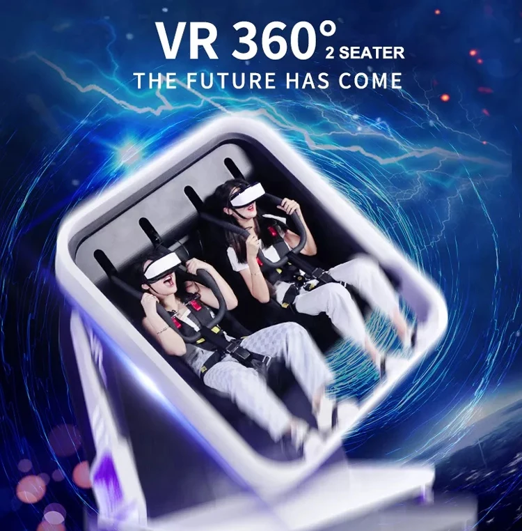 2-местный летающее кресло 360 градусов Очки виртуальной реальности Vr имитатора движения Roller Coaster стул симулятор