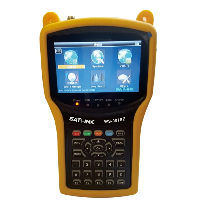 Satlink WS-007SE DVB-S2 & DVB-T2 Combo 007SE digital satellite finder meter Spectrum analyzer constellation satlink ws-6933,