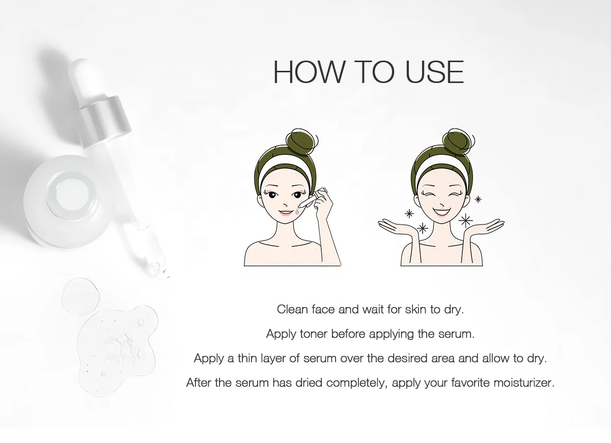 Private label Skin Care Anti Aging Serum Whitening Facial Niacinamide Hyaluronic Acid Serum Vitamin C Skin Care Serum for Face