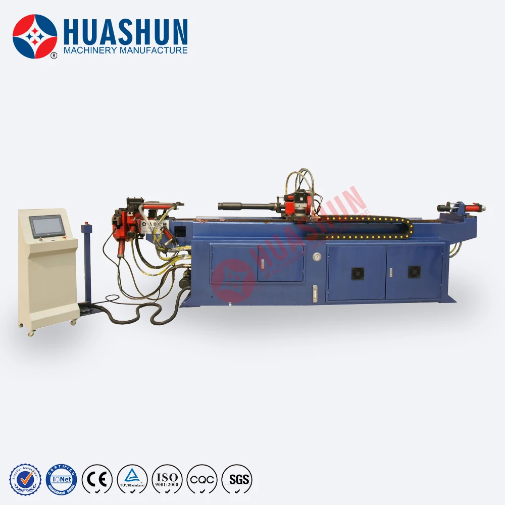 China automatic hydraulic CNC pipe bending machine price for SS stainless steel metal square/round pipe and tube