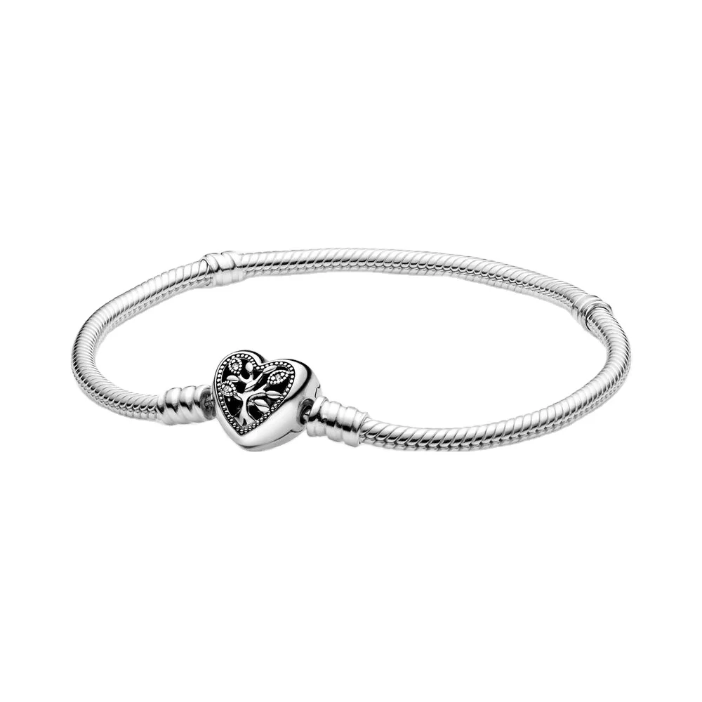 Fast shipping in stock wholesale 100% 925 sterling silver charm bracelets jewelry for women gift