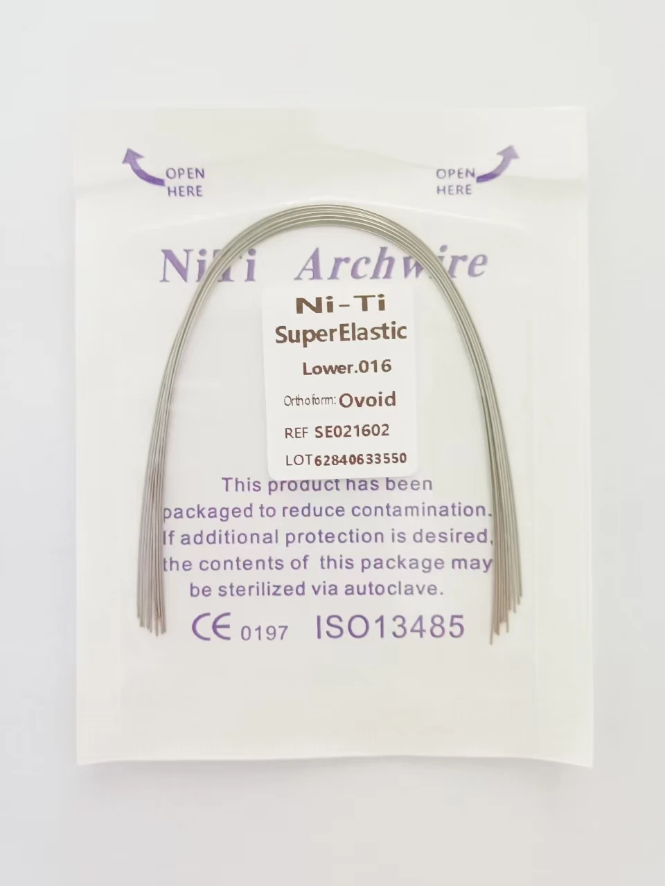 Dentista Niti Braces Wire 014 Niti Dental Archwires Orthodontic Niti Wire for Brackets dental arch wire