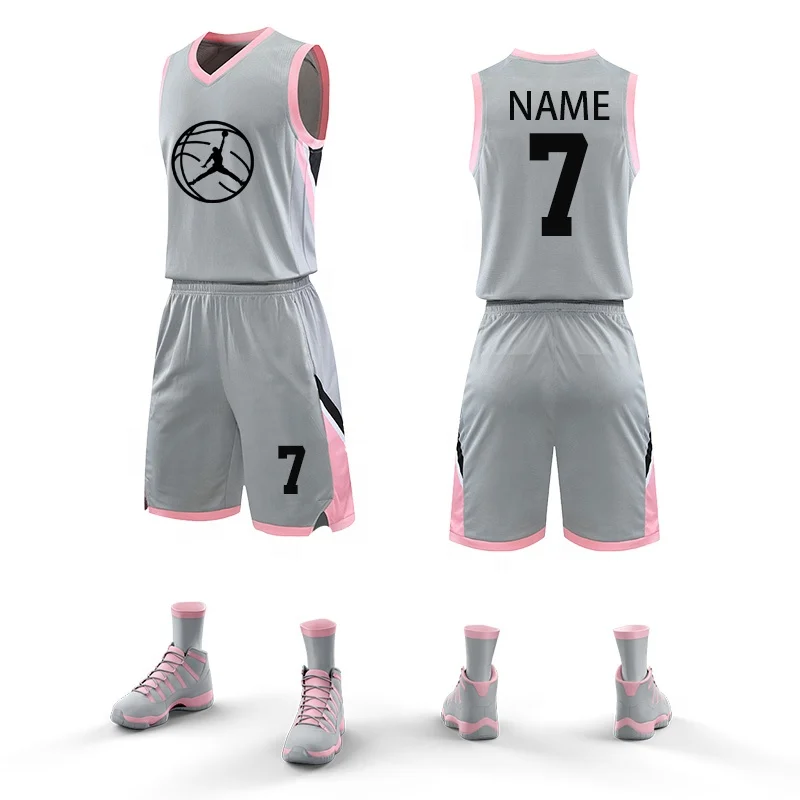 Polyester quick dry custom Printed team uniform jerseys suits wear club basketball