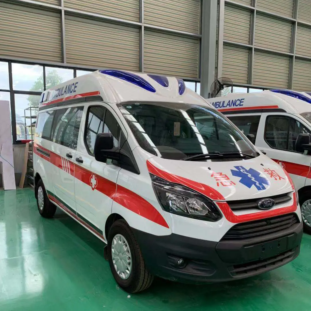 New gasoline first-aid rescue emergency ambulance vehicle