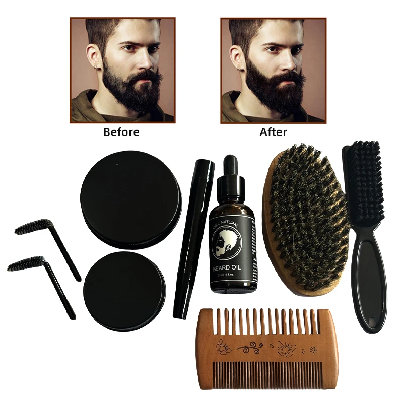 Best Mens Private Label Mustache And wash Men Beard Custom Beard Oils Care Beard growth kit