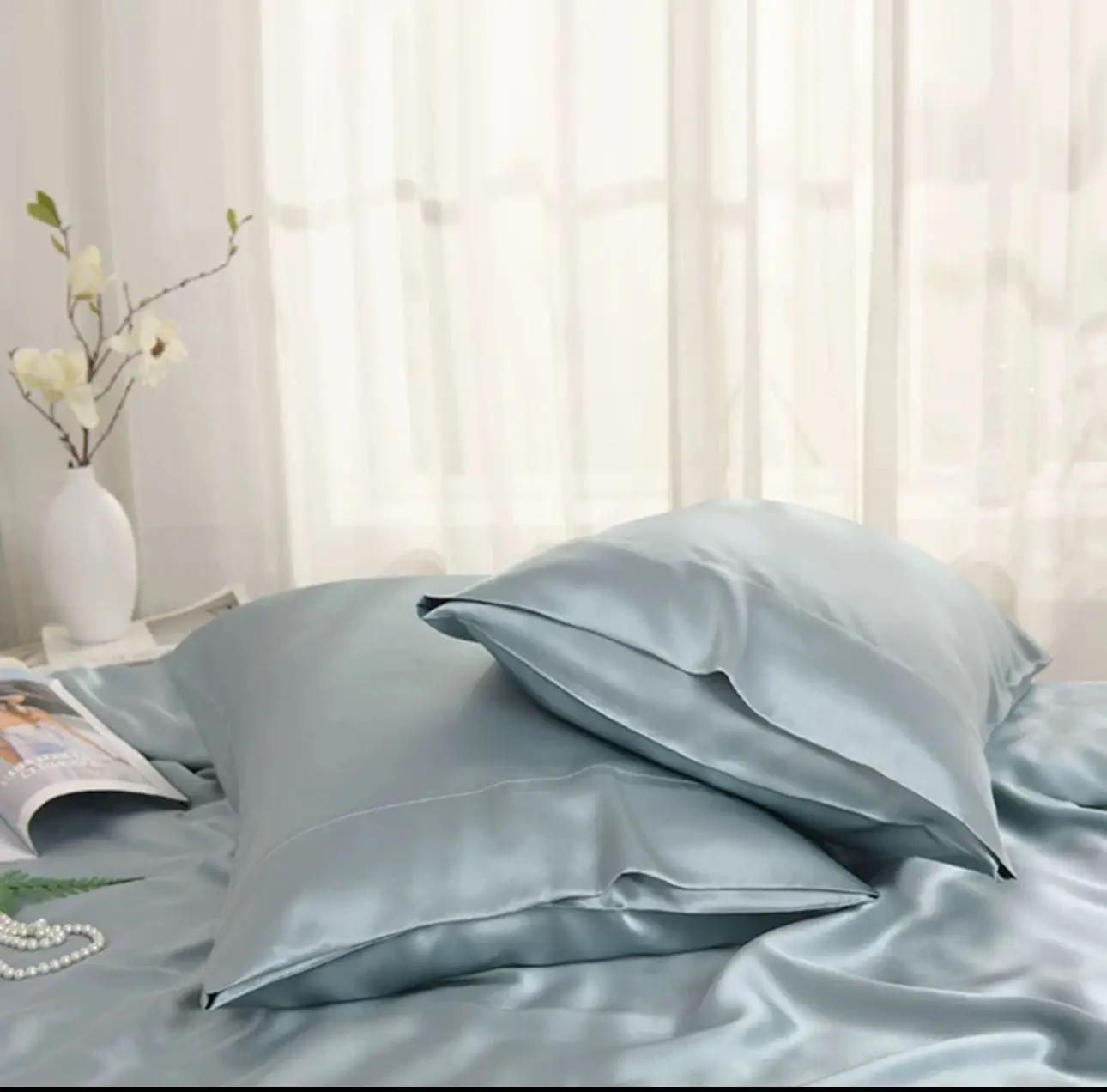 High-quality cotton pillowcase wholesale spot zipper pillowcase can be customized logo packaging box Bamboo fiber pillowcase