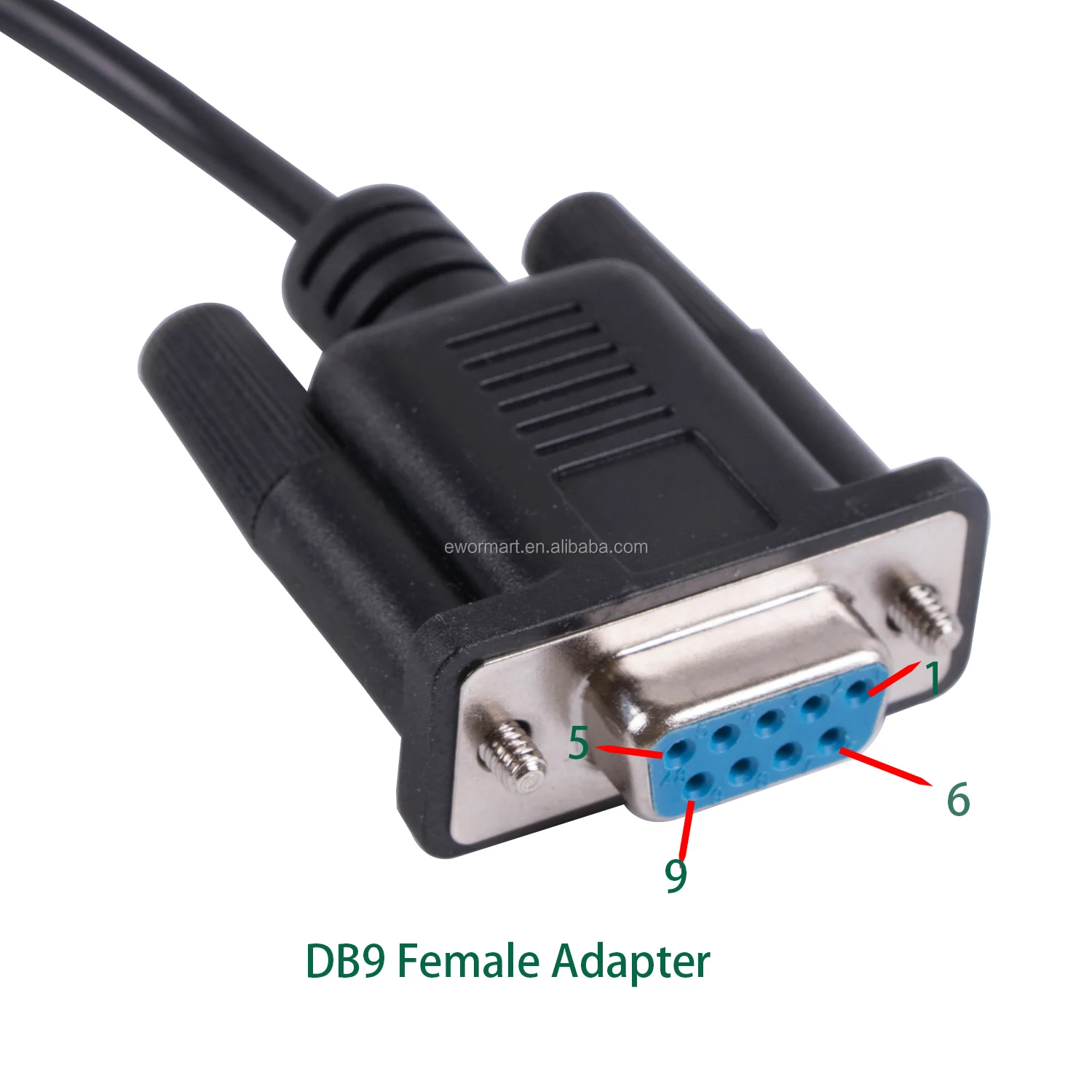 Silabs CP2102 USB 2.0 to RS232 DB9 Female Serial Adapter Cable for Windows 10, 8, 7, Mac, Linux