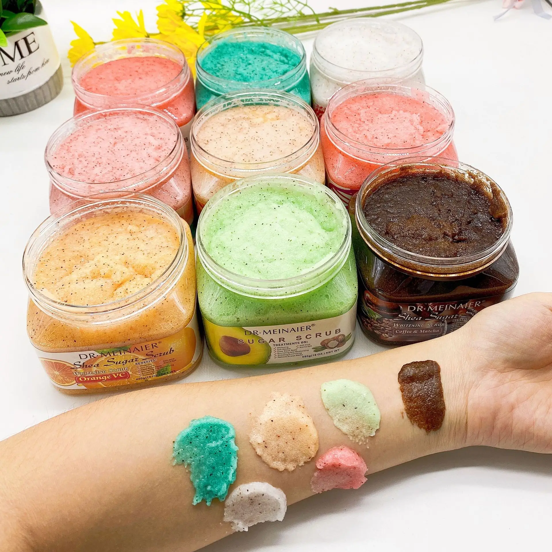 Natural Vitamin Scrub Face and Body Skin Care Bath Salt Deep Clean Hydrating Whitening Scrub