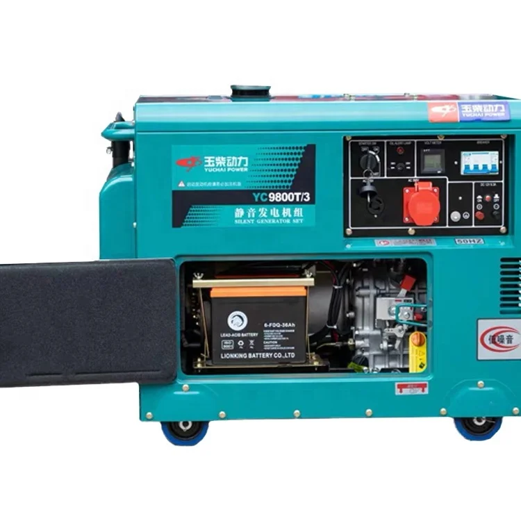 5kva 5kw 6kw 7kw 8kw 10kw portable silent diesel generator home use single or 3 phase