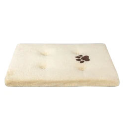 Anti-anxiety orthopedic Calming Bed Comfortable Pet Sleeping Mat Washable Coral Fleece  Non-slip dog bed dog cage mat