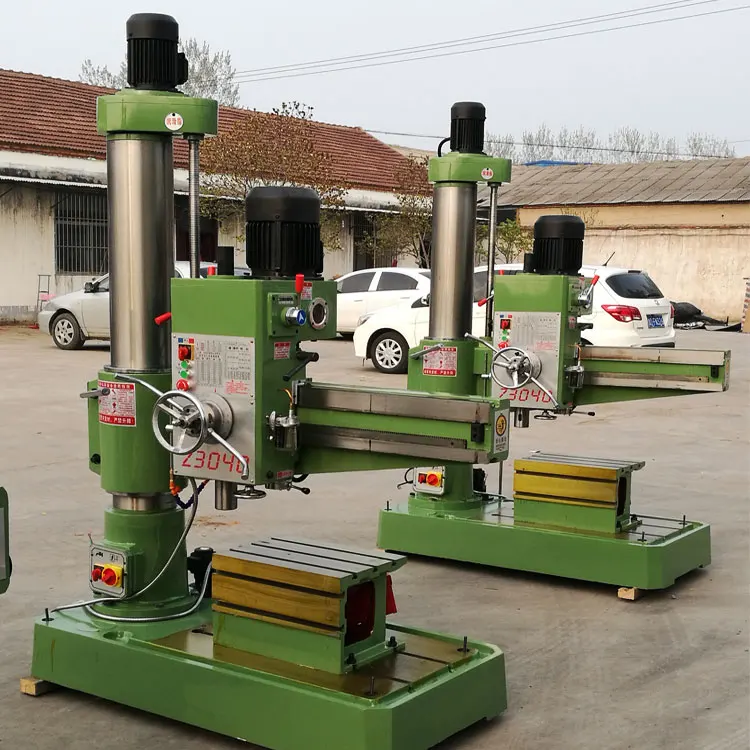 Small Radial Drill 3040 Radial Drill Bed Tengzhou Mechanical Double Column Drilling Machine Artificial Vertical Driller Rocker