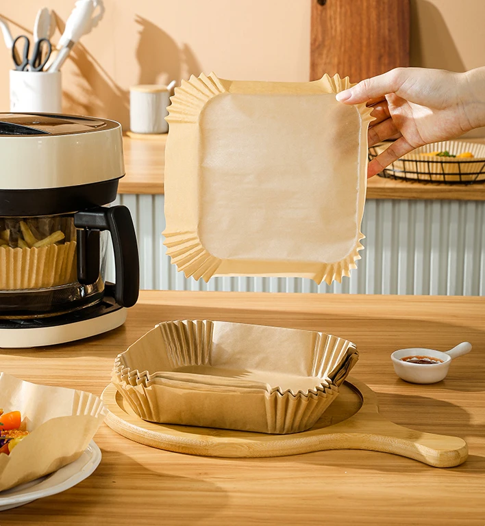 Factory Direct Sale Air Fryer Paper Liner With High Temperature Resistant Best Air Fryer Liner For Baking And Cookies