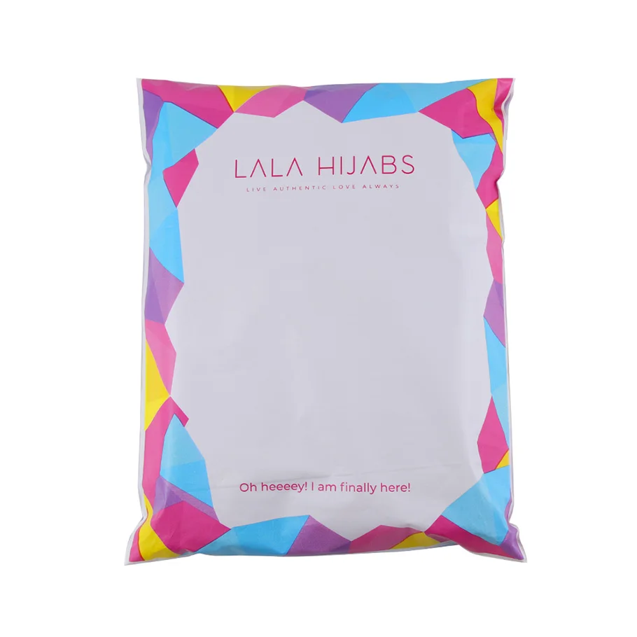 custom logo printed compostable PLA express courier bags clothes shipping package envelope poly mailer bag