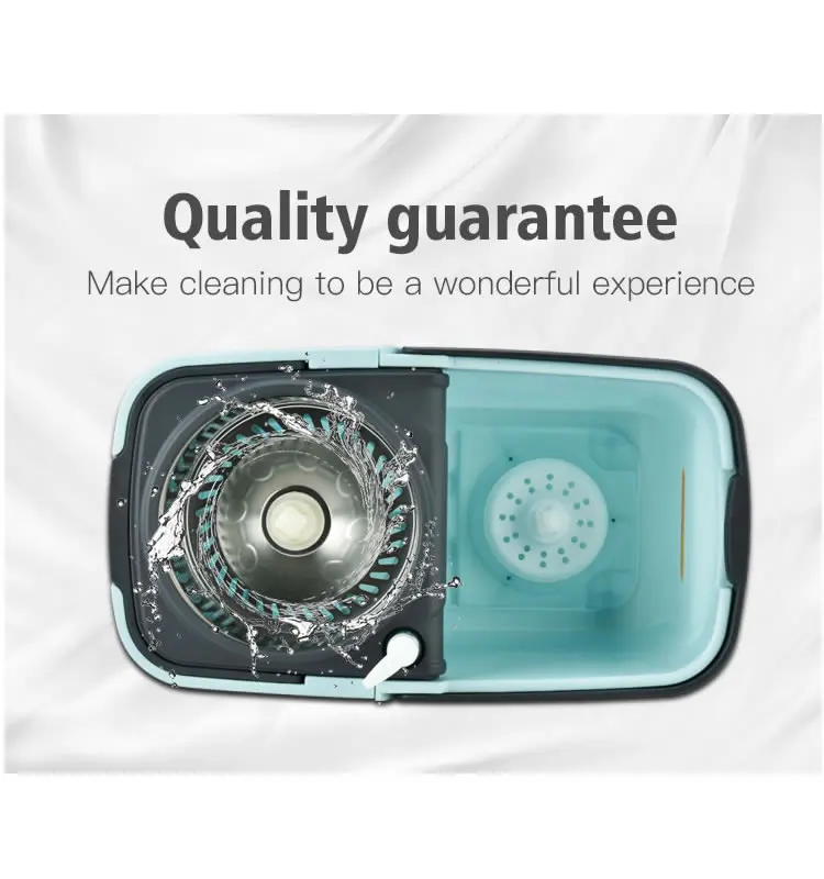 Easy Clean 360 Degree Plastic Bucket Spin Mops with 2 Refill