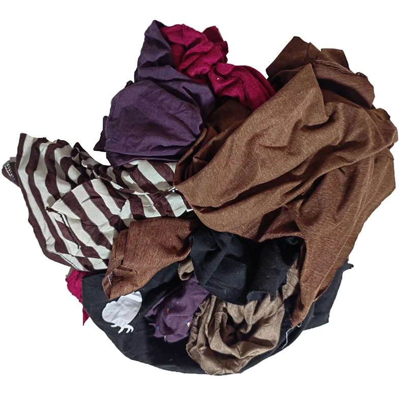 Dark Color Industrial Cotton Rag Colour Mixed Cotton Waste Rags Cloth