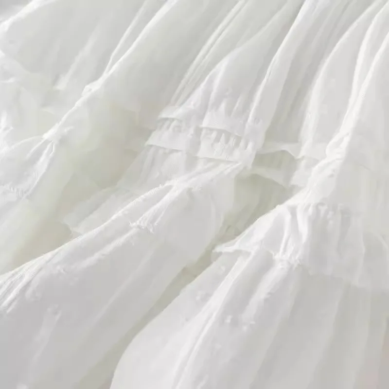 S0479X     Fashionable and popular sweet white half-length female summer ballet short cake tutu skirt