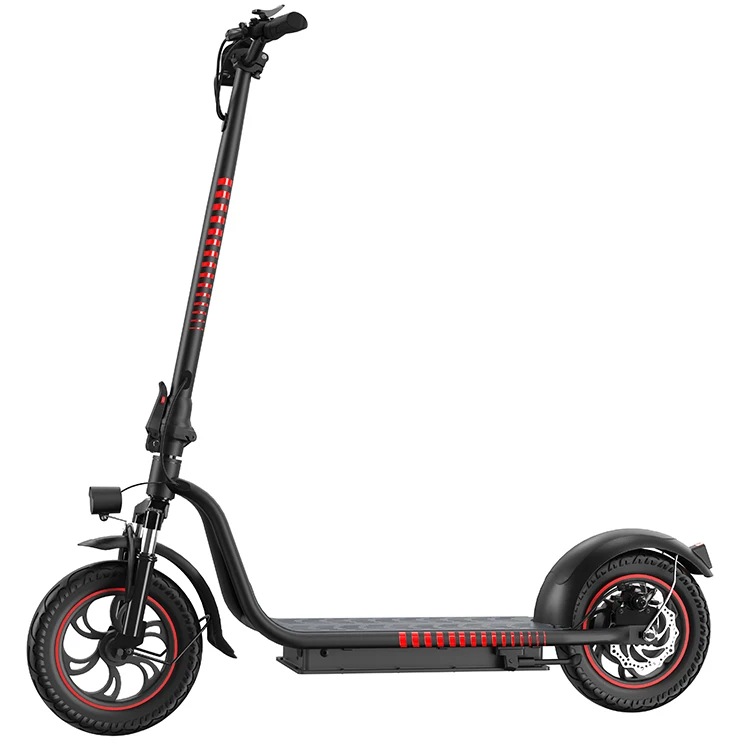 American Stock F12 Fast Delivery Powerful Motor 48 Volt 500W Motor E-scooter 35 Kmh Dual Suspension Electric Scooter