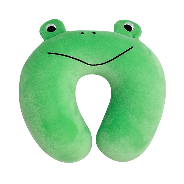 Custom Made Animal Shaped Factory Wholesale Soft U shape Neck Pillow For Kids Travel