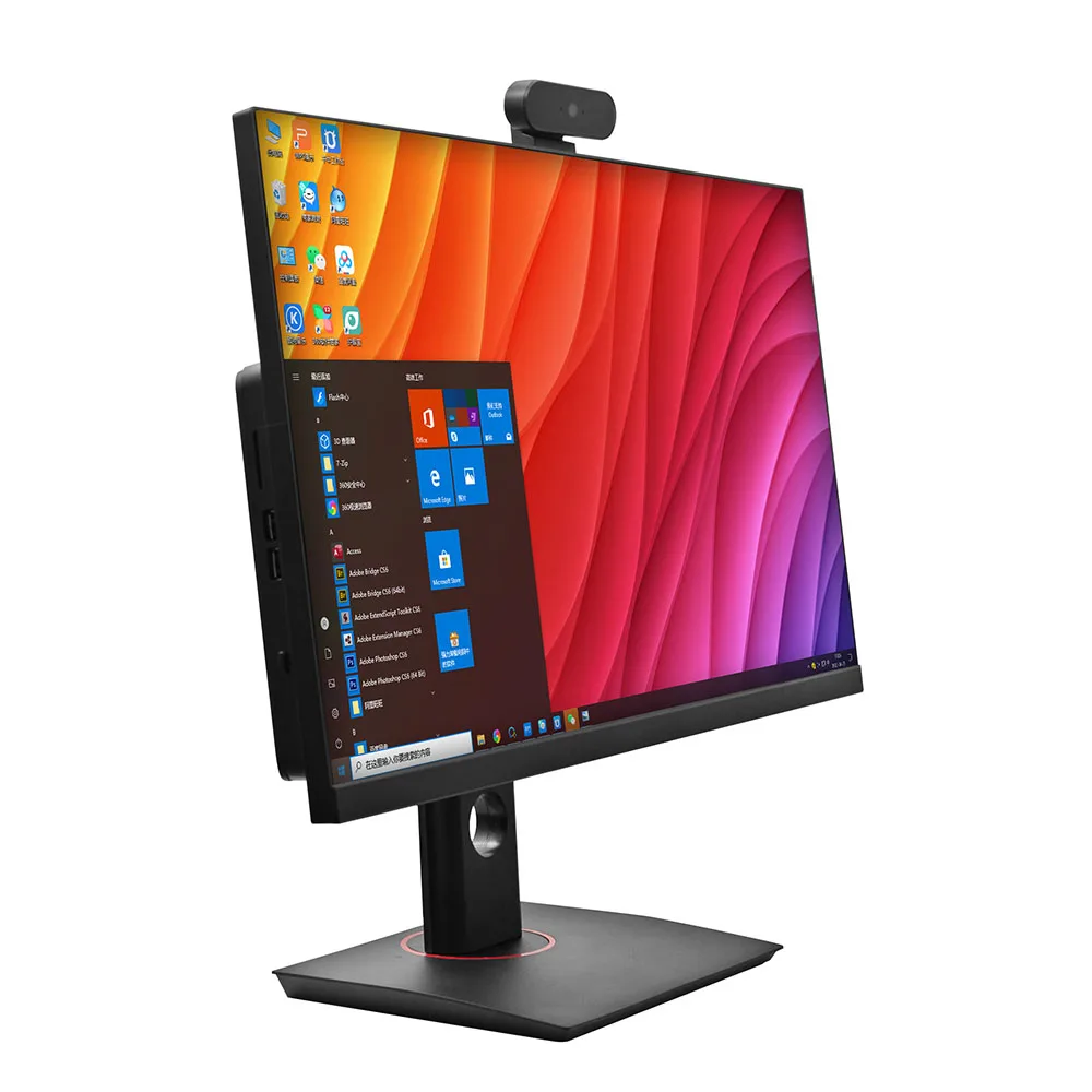 Cheap Price All-in-one Pc 23.8 Inch Core I5 8GB SSD Wholesale Camera Ordinateur Personal AIO Pc Computadoras Desktop Computer