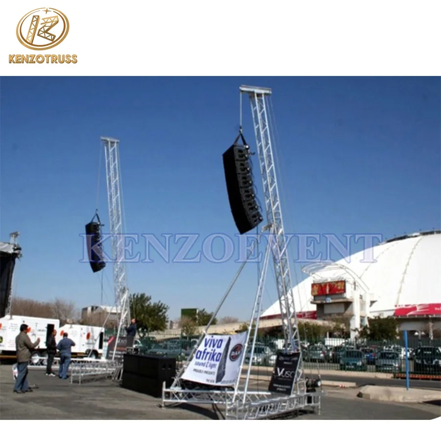 Easy Set up Lighting Audio Crank Stage Truss Stage Lighting Stand
