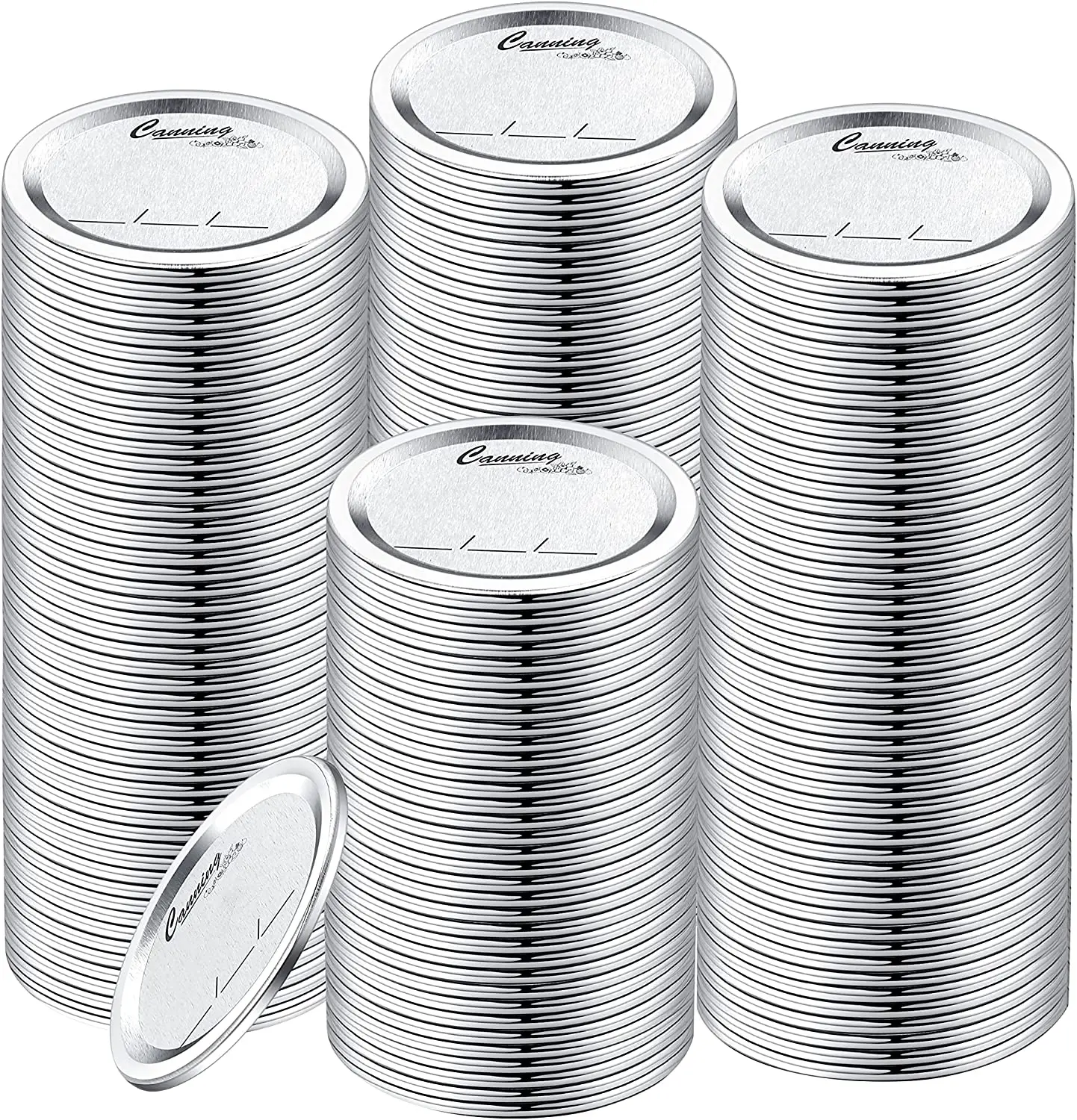 Regular Mouth Canning Lids for Ball, Kerr Jars - Split-Type Metal Mason Jar Lids for Canning