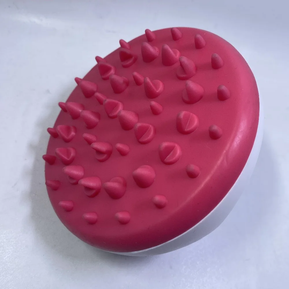 Logo printed custom cheap plastic hand hold rubber head massager for promotion