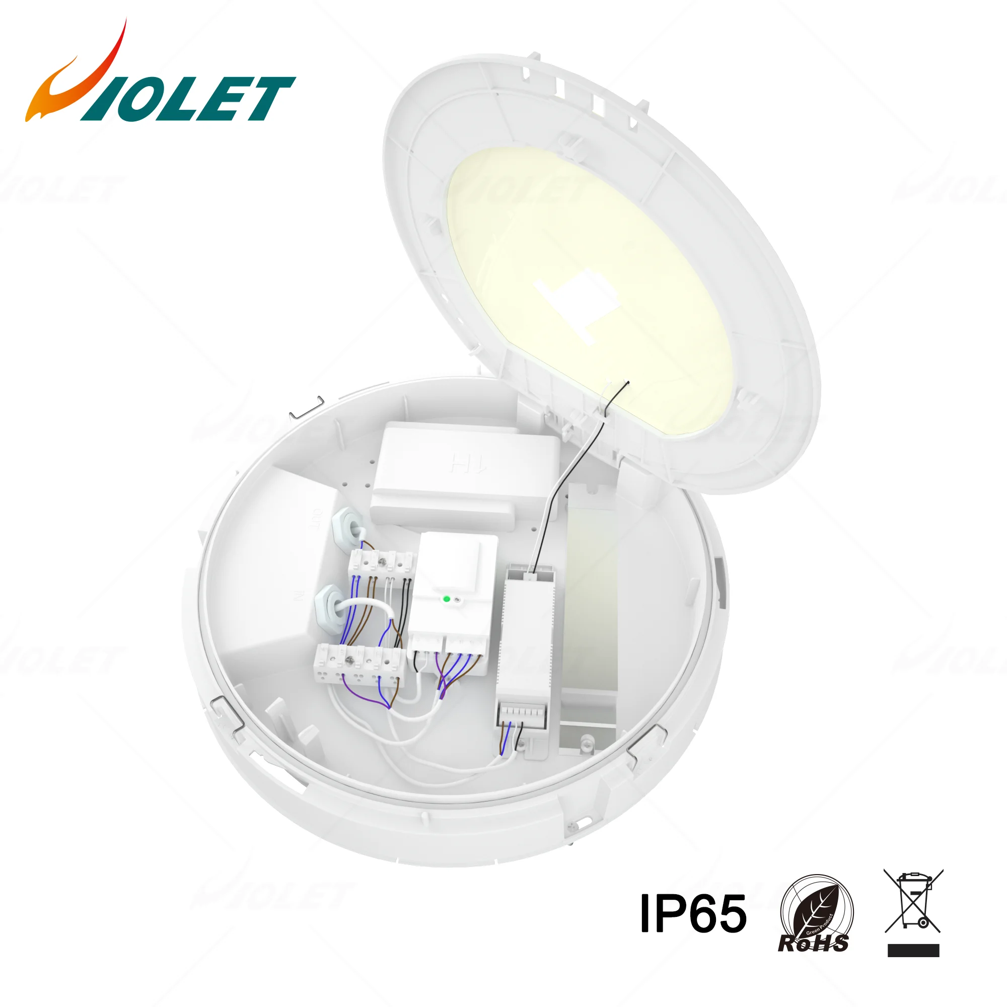  IP65 IP66 IK10 светодиодный наружный потолочный светильник соединяемый с датчиком движения 3000K 4000K