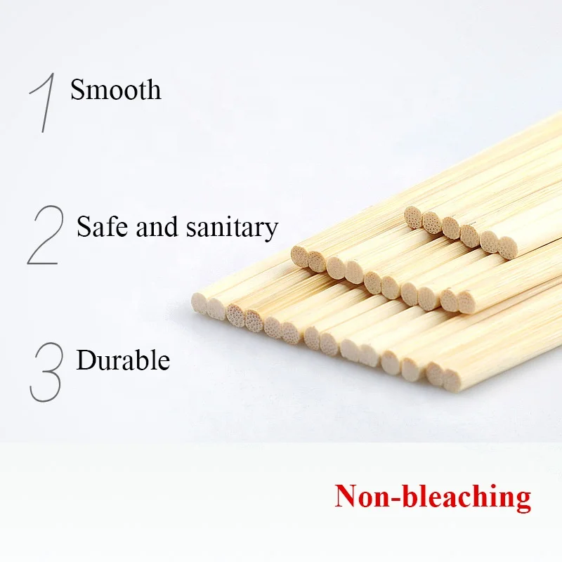 Factory Low Price OPP/Paper Packing Bamboo Round Disposable Custom Chopsticks