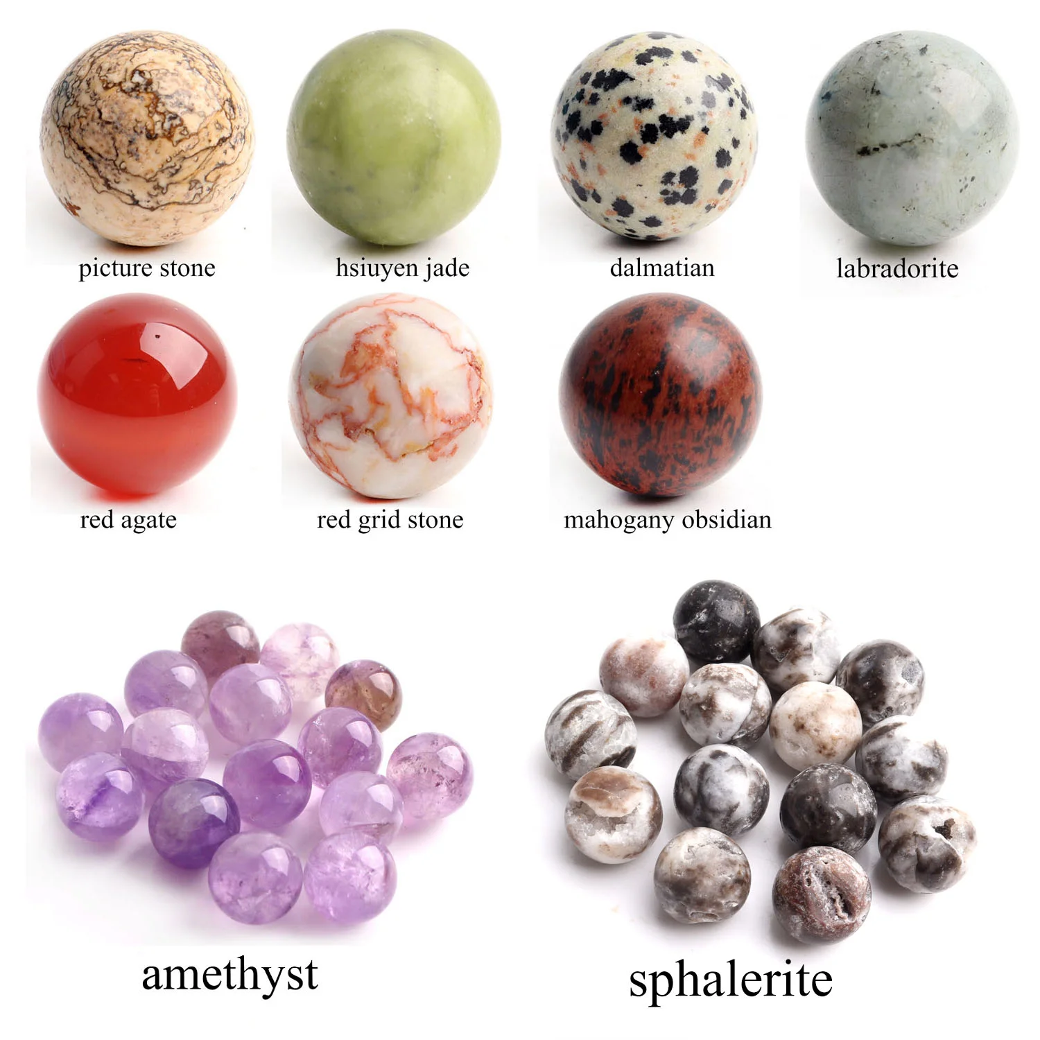 Wholesale Natural crystal 30mm Yellow Jade Sphere Healing Ball Stone Home Decoration