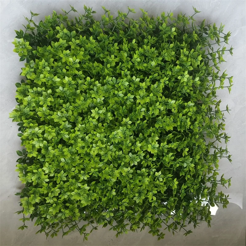 Artificial plant background walls decorate the indoor hanging plastic grass green walls